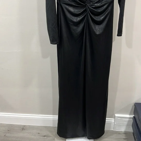 Lauren Ralph Lauren Women's Twist-Front Foil Print Jersey Gown - Picture 5 of 10